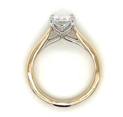 Pre-Owned 14k Yellow Gold/Platinum 1.40 ct Radiant Cut Diamond Solitaire Engagement Ring