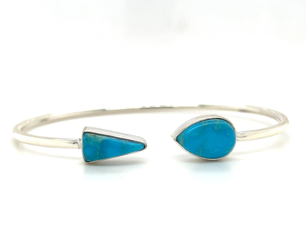 Sterling Silver Turquoise Bangle Bracelet