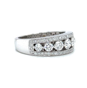 14k White Gold 1 CTW Diamond Anniversary Band by Rego Designs