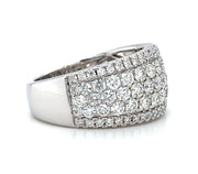 14k White Gold 1.89 CTW Diamond Pave Anniversary Band by Rego Designs