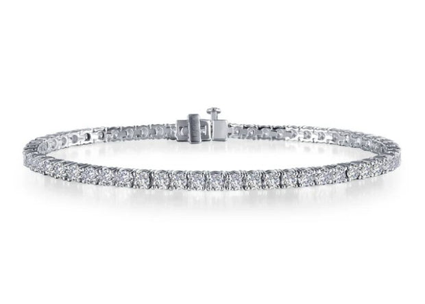 Sterling Silver 5.25 CTW Simulated Diamond Tennis Bracelet by Lafonn