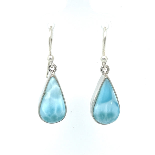 Sterling Silver Larimar Earrings