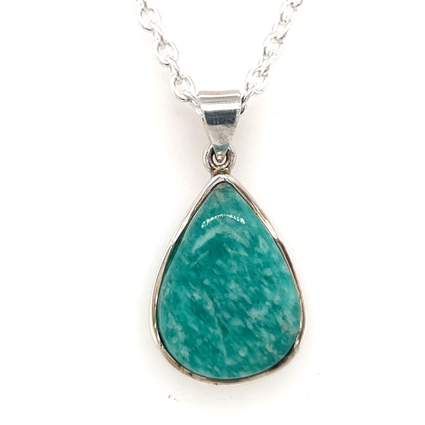 Sterling Silver Amazonite Pendant