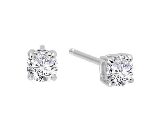 Sterling Silver .50 CTW Simulated Diamond Stud Earrings by Lafonn