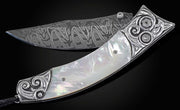 'Breaker' Sterling Silver & Mother of Pearl Folding Pocket Knife by William Henry