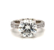 Pre-Owned 18k White Gold Round Brilliant Diamond Engagement Ring