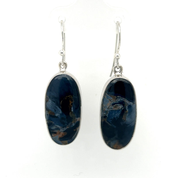 Sterling Silver Pietersite Earrings