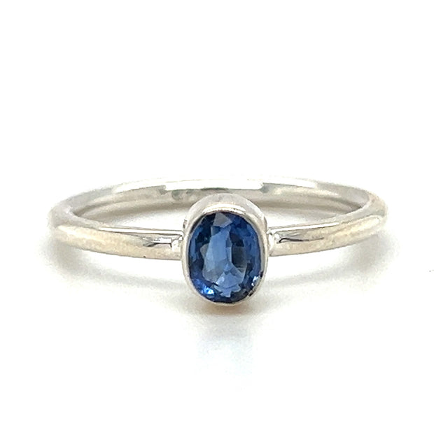 Sterling Silver Kyanite Stackable Ring