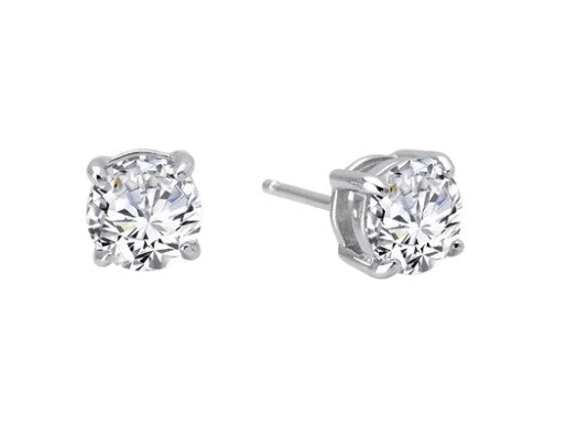 Sterling Silver 2.50 CTW Simulated Diamond Stud Earrings by Lafonn