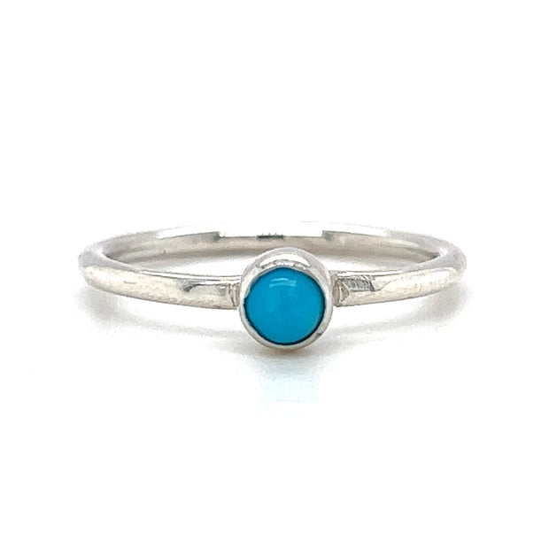 Sterling Silver Turquoise Stackable Ring