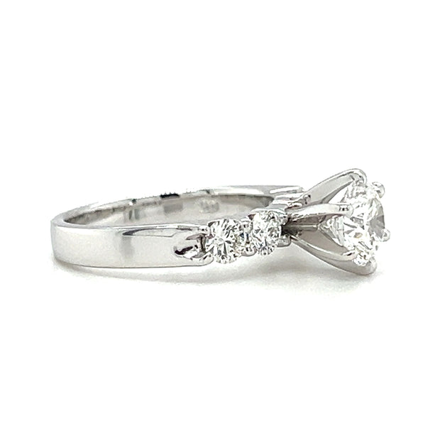 Pre-Owned 14k White Gold Lab Grown Diamond Engagement Ring