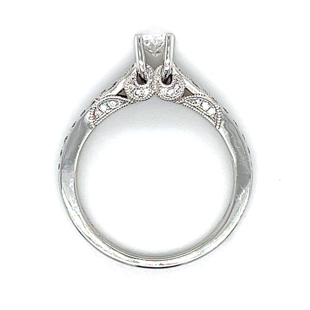 14k White Gold Diamond Engagement Ring by Rego Designs
