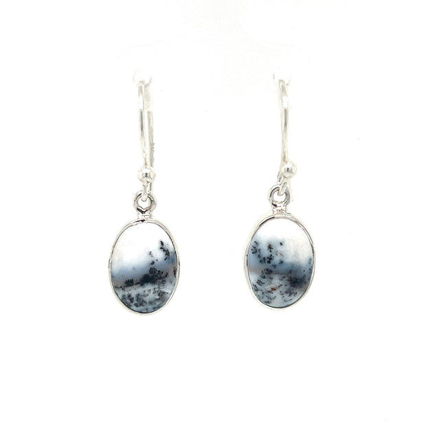 Sterling Silver Dentritic Opal Earrings