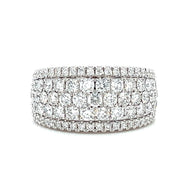 14k White Gold 1.89 CTW Diamond Pave Anniversary Band by Rego Designs