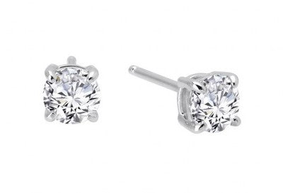 Sterling Silver 3 CTW Simulated Diamond Stud Earrings by Lafonn