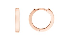 14k Rose Gold Mini Huggie Hoop Earrings