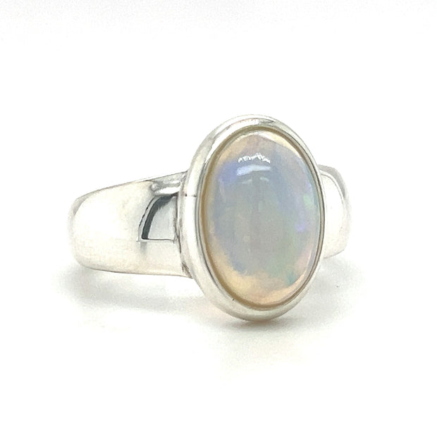 Sterling Silver Ethiopian Opal Ring