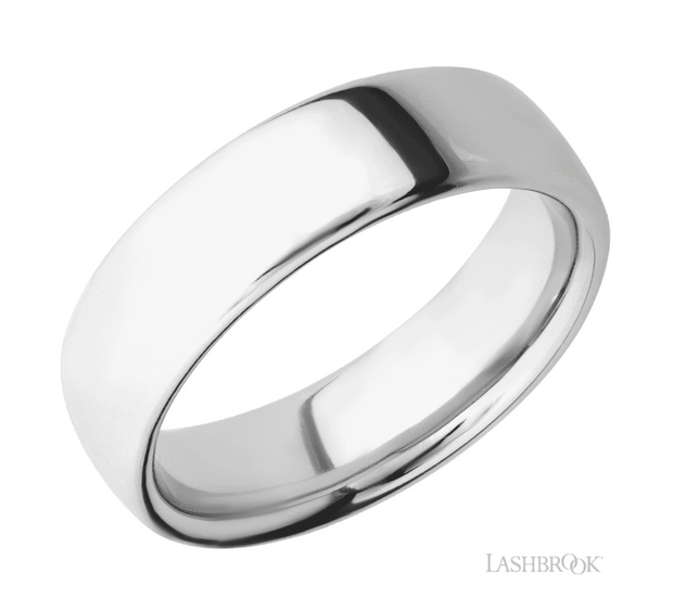 14k White Gold Ultra Comfort Fit (Premium Weight) Wedding Band by Lashbrook Designs